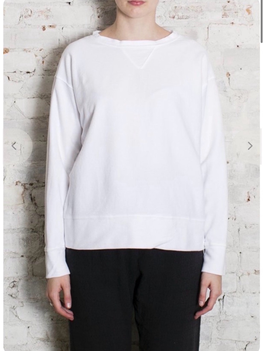 CP Shades White Relaxed Crewneck Sweatshirt